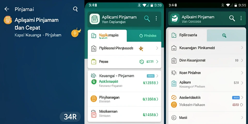 Antarmuka aplikasi 34R yang user-friendly dan fungsional.