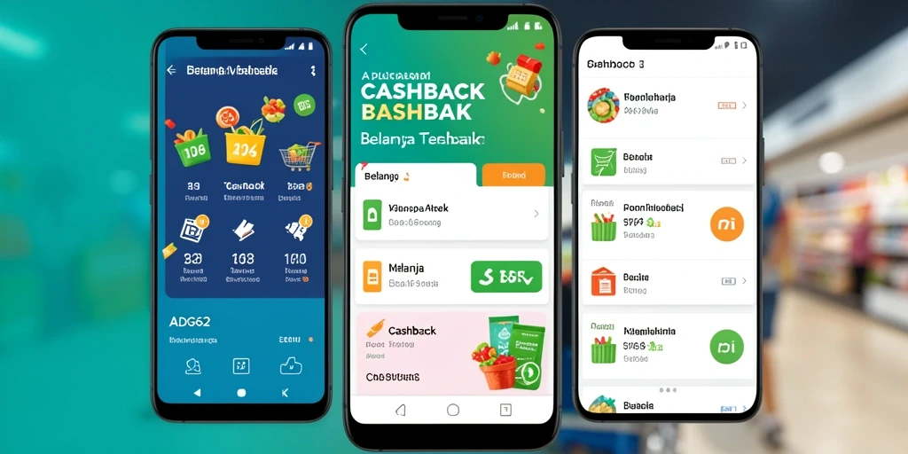 Antarmuka ADG62 menampilkan berbagai penawaran cashback menarik.
