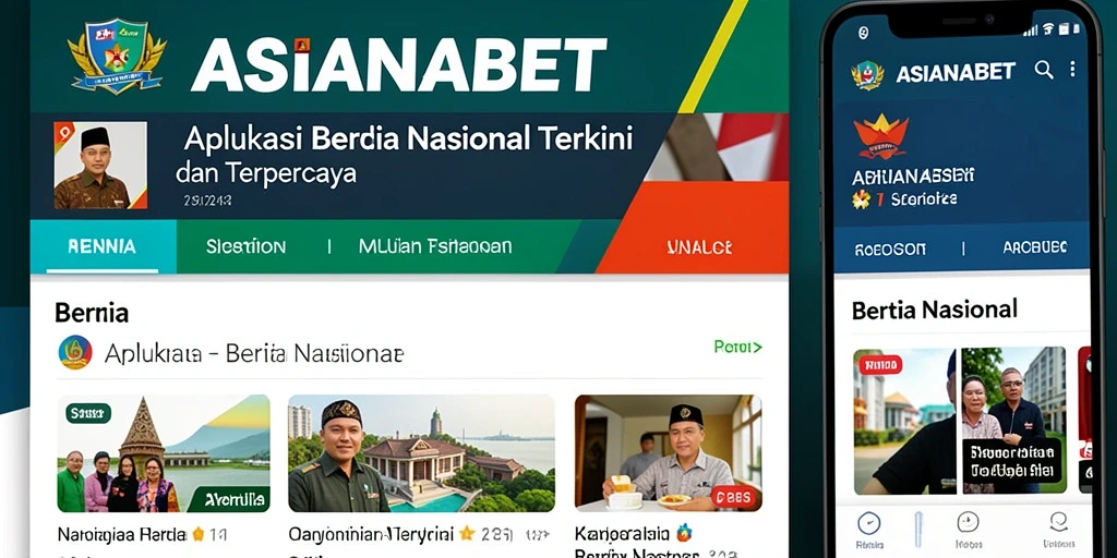 Tampilan antarmuka ASIANABET dengan berita terkini dan fitur yang intuitif.