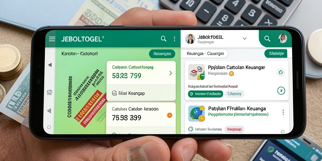 Antarmuka JEBOLTOGEL yang intuitif untuk catatan keuangan.
