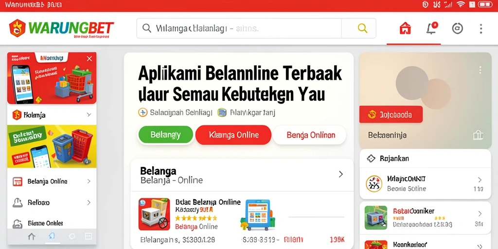Antarmuka pengguna yang mudah dan intuitif untuk belanja online.